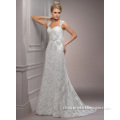 George Bride Elegant Lace Strap Sweetheart Neckline Wedding Dress 